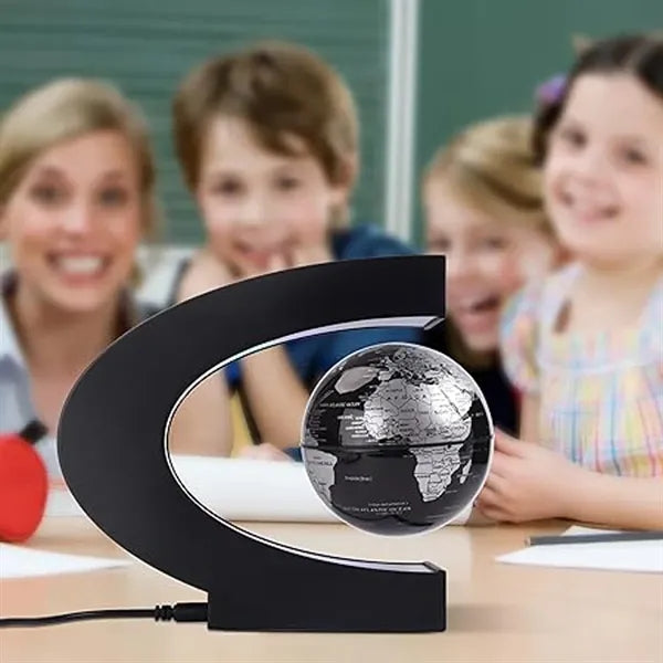 Floating Globe With Colored Led Lights