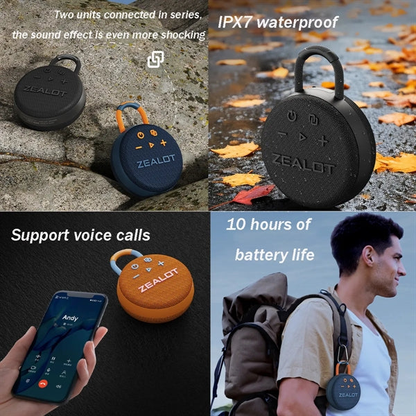 Portable Waterproof Wireless Bluetooth Speaker