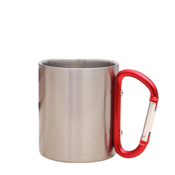 Carabiner Handle And Stainless Steel Construction Mug