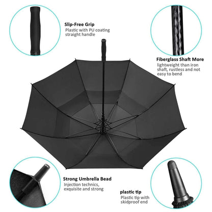 Automatic Open Golf Umbrella Rain