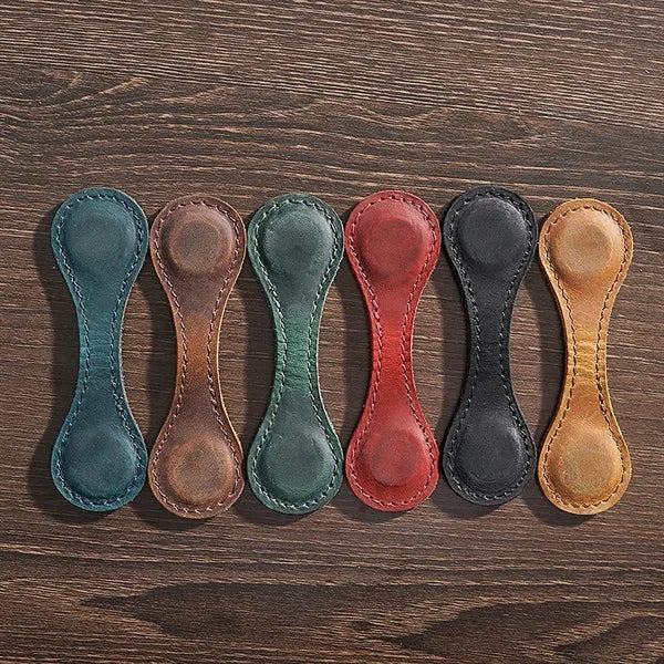 Magnetic Leather Bookmarks Book Marker Clips