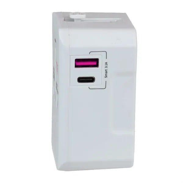 Universal Adapter w/ USB-A & USB-C Ports