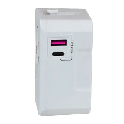 Universal Adapter w/ USB-A & USB-C Ports