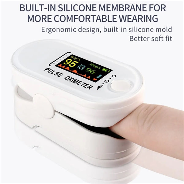 Colored Large Screen Fingertip Pulse Oximeter