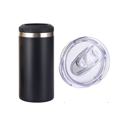 16oz Double Lid Stainless Steel Insulated Can Cooler