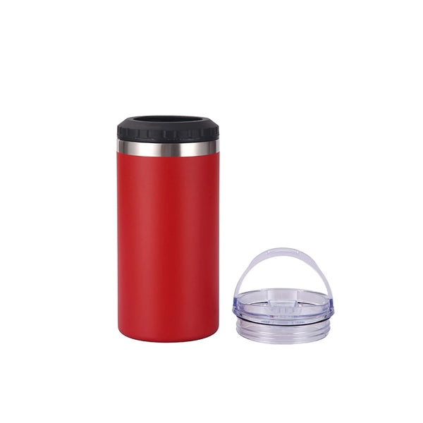 16oz Double Lid Stainless Steel Insulated Can Cooler