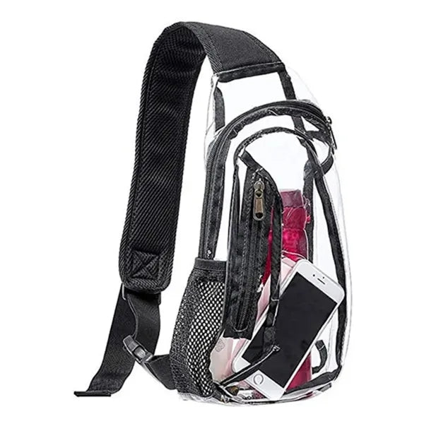 Transparent crossbody backpacks