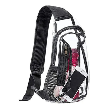 Transparent crossbody backpacks