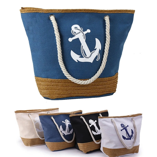 Summer Handbag Women Large Beach Tote Canvas Shoulder Bag