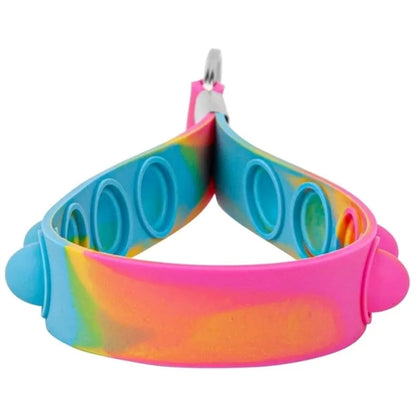 Push Pop Stress Reliever Wristband Keychains
