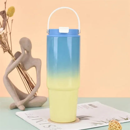Stainless Steel Gradient Color Thermos Cup