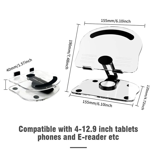 Swivel Tablet Stand With 360 Rotating Base
