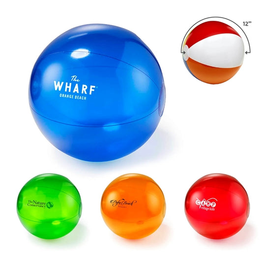 12" Translucent Beach Ball