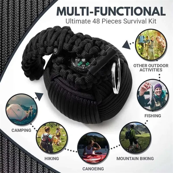 Survival Kit Paracord Grenade