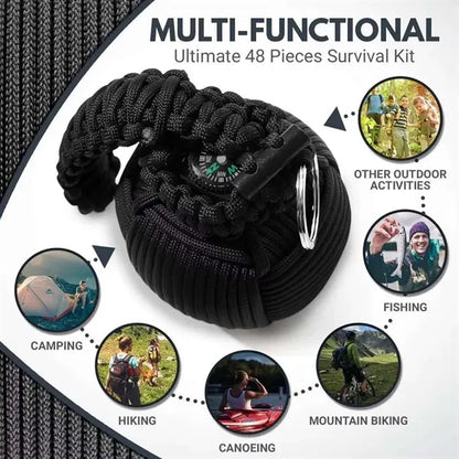 Survival Kit Paracord Grenade