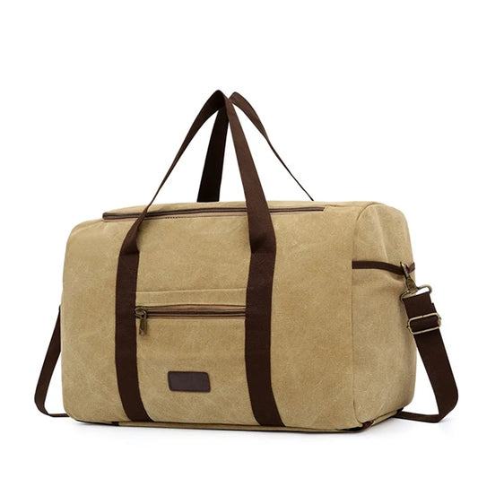Canvas Travel Tote Weekender Bag