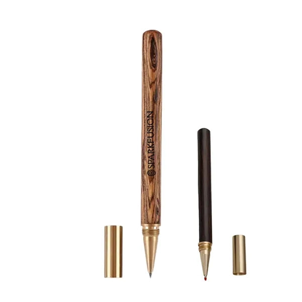 Brass Solid Wood Ballpoint Pen