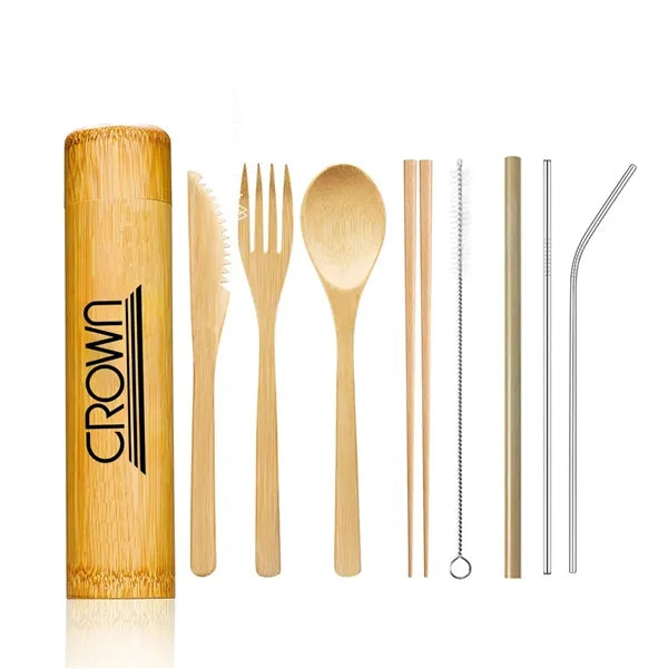 Eco-friendly Bamboo Tableware Set