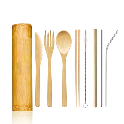 Eco-friendly Bamboo Tableware Set
