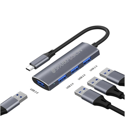 Multifunctional 4 Port USB Hub