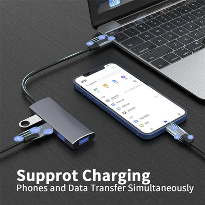 Multifunctional 4 Port USB Hub