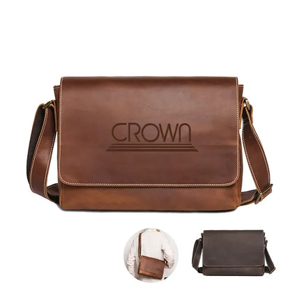 Men's Genuine Leather Messenger Bag