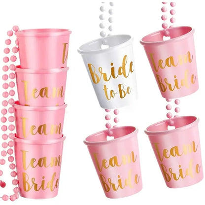 Team Bride Cup Necklace