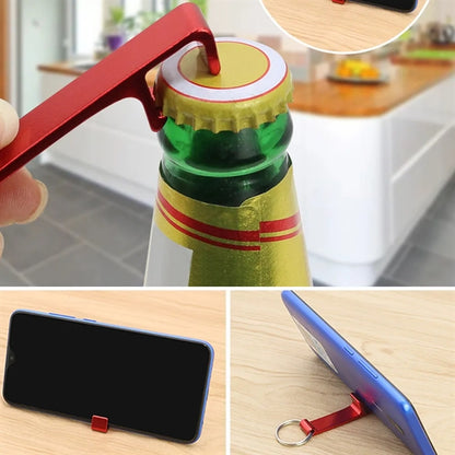 Bottle Opener Phone Holder Keychain
