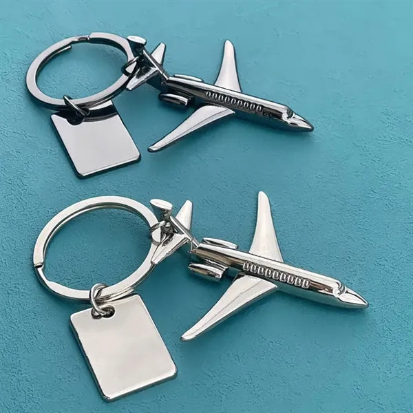 Airplane Tag Keychain