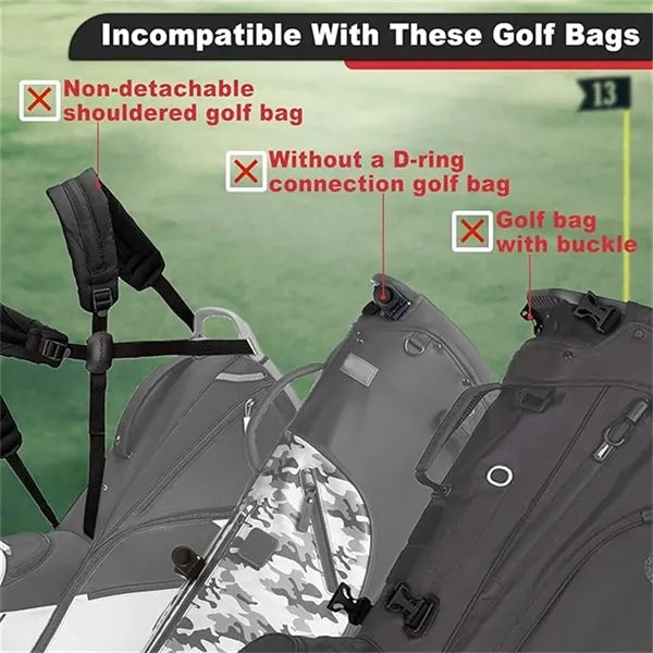 Golf Bag Strap Replacement Double Shoulder Adjustable