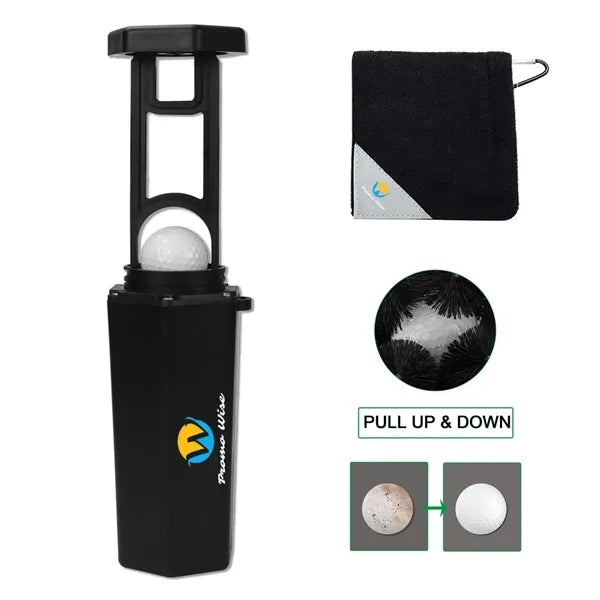 Golf Ball Washer Cleaner Cup with Towel