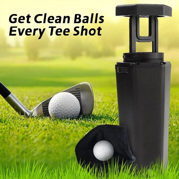 Golf Ball Washer Cleaner Cup with Towel