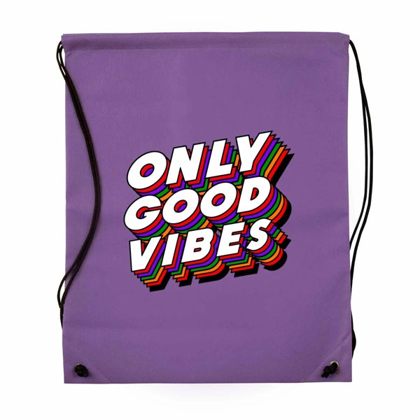 Full Color Drawstring Cinch up Backpack