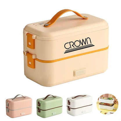 Heated double-layer insulated lunch box