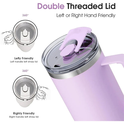 40Oz Stainless Steel Tumbler With Straw