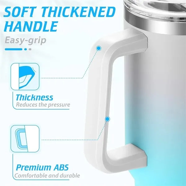 40Oz Stainless Steel Tumbler With Straw