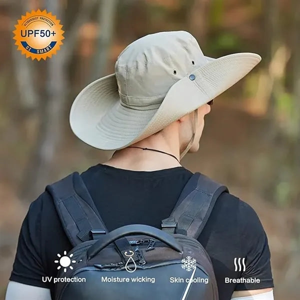 Upf 50 Uv Wide Brim Bucket Protection Sun Hat