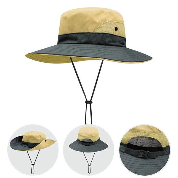 Summer Sun Hat Outdoor Uv Protection Foldable Wide Brim
