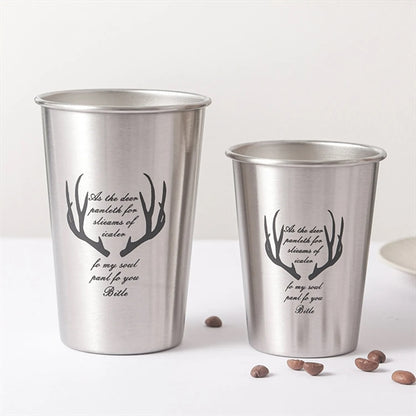 12 OZ Stainless Steel Pint Cups