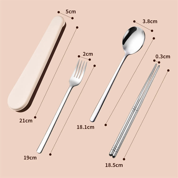 Travel Utensils with Case 304 Stainless Steel