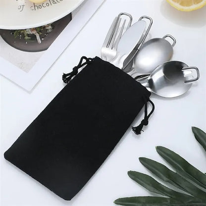 Outdoor 7-in-1 Folding Utensils Set Stainless Steel