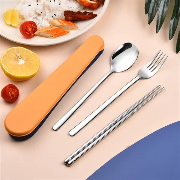 Travel Utensils with Case 304 Stainless Steel