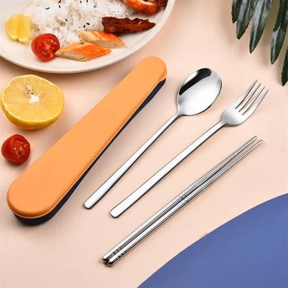 Travel Utensils with Case 304 Stainless Steel