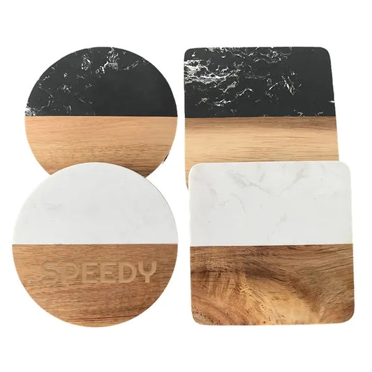 Marble Wood Coasters