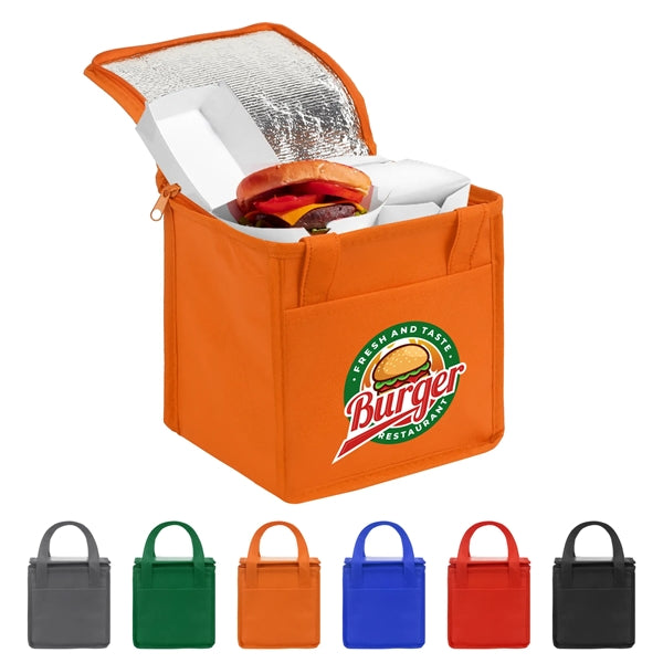 Front Pocket Insulated Non-Woven Tote Cooler