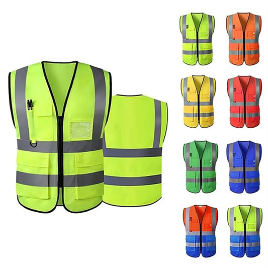 Reflective Sleeveless Work Vest