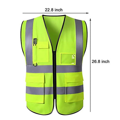 Reflective Sleeveless Work Vest