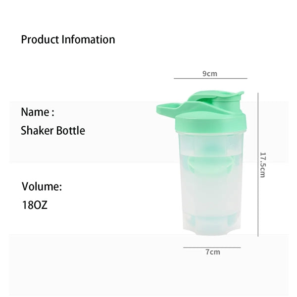 Shaker Bottle With Blender 18OZ