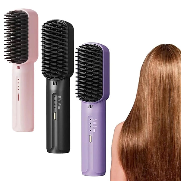 Fast Heating Hair Straightener Brush