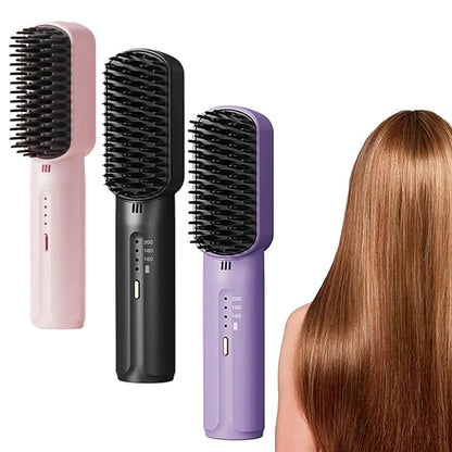 Fast Heating Hair Straightener Brush